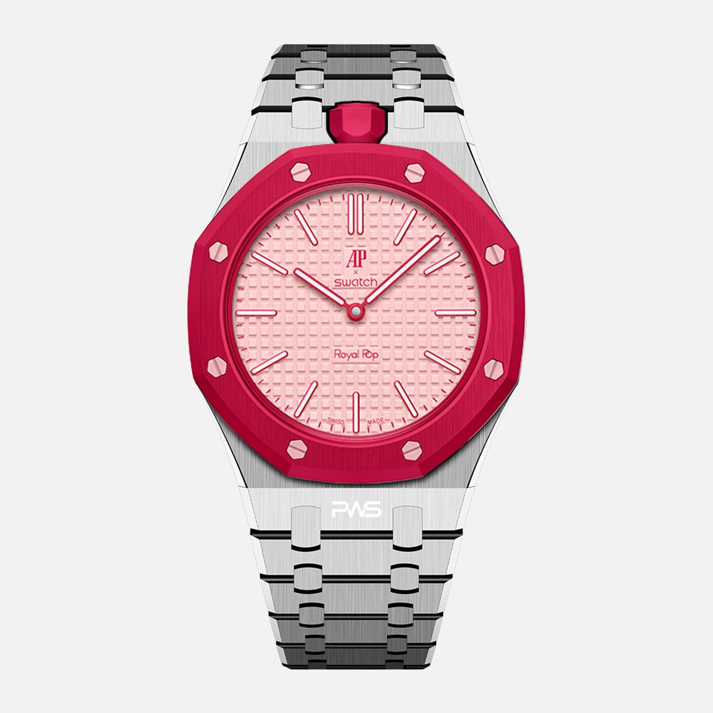 Vertical Strap Metal- Royal Pop Swatch Armband