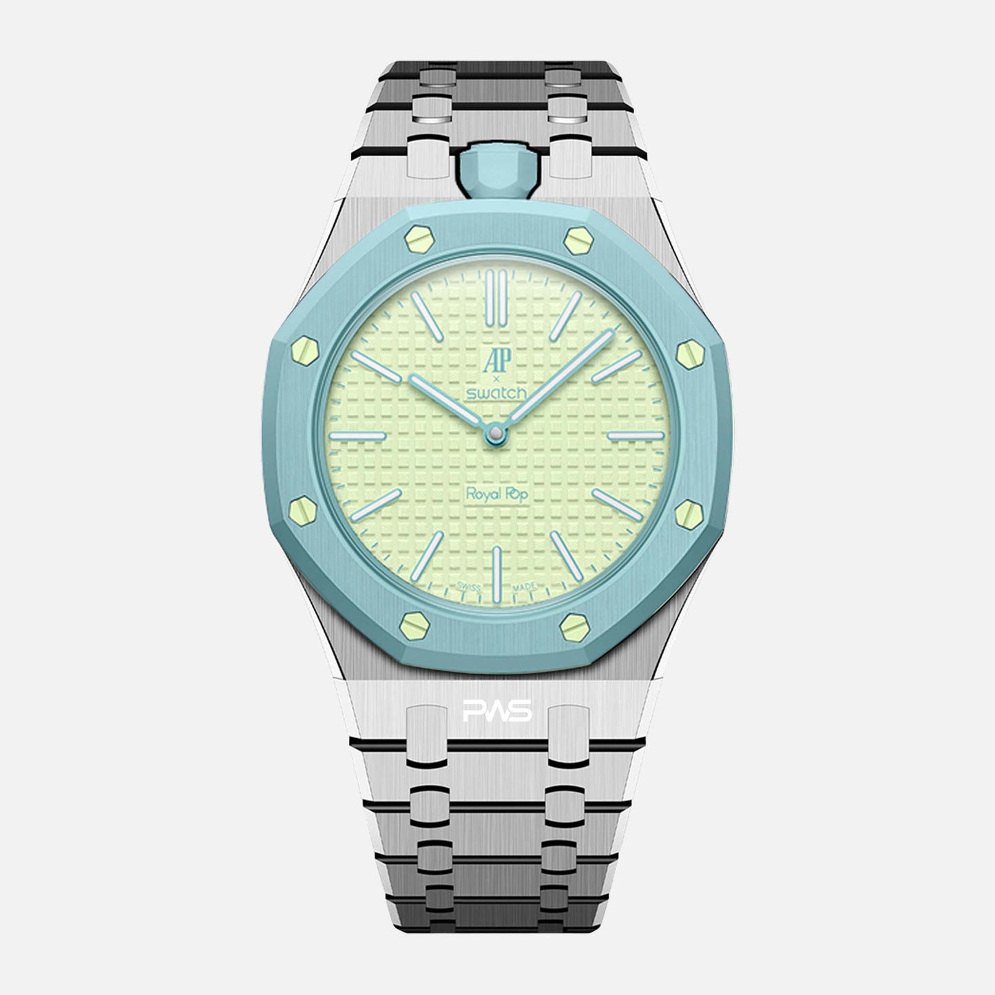 Vertical Strap Metal- Royal Pop Swatch Armband
