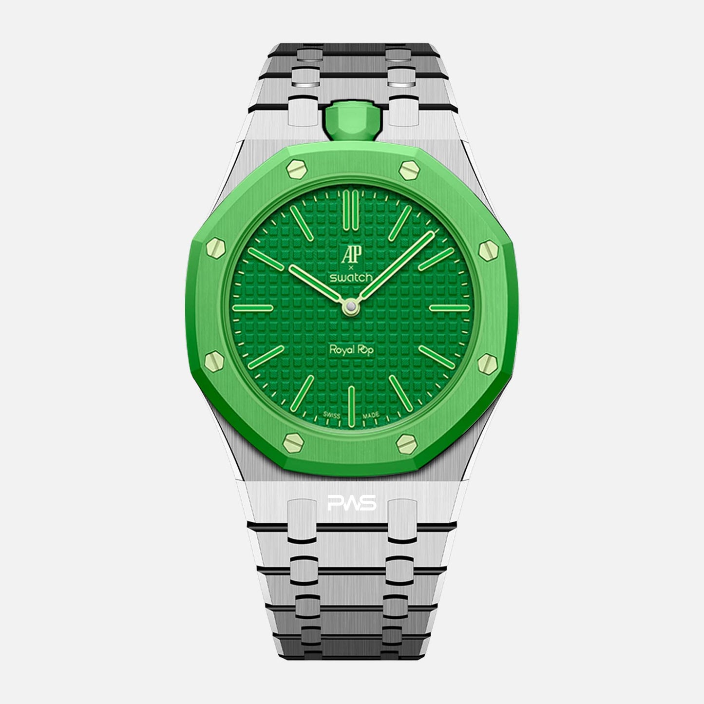 Vertical Strap Metal- Royal Pop Swatch Armband
