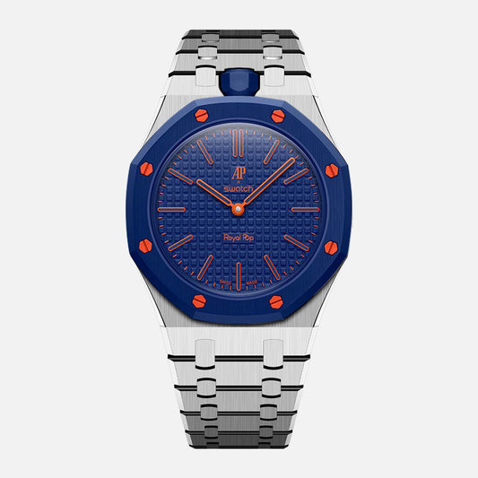 Vertical Strap Metal- Royal Pop Swatch Armband