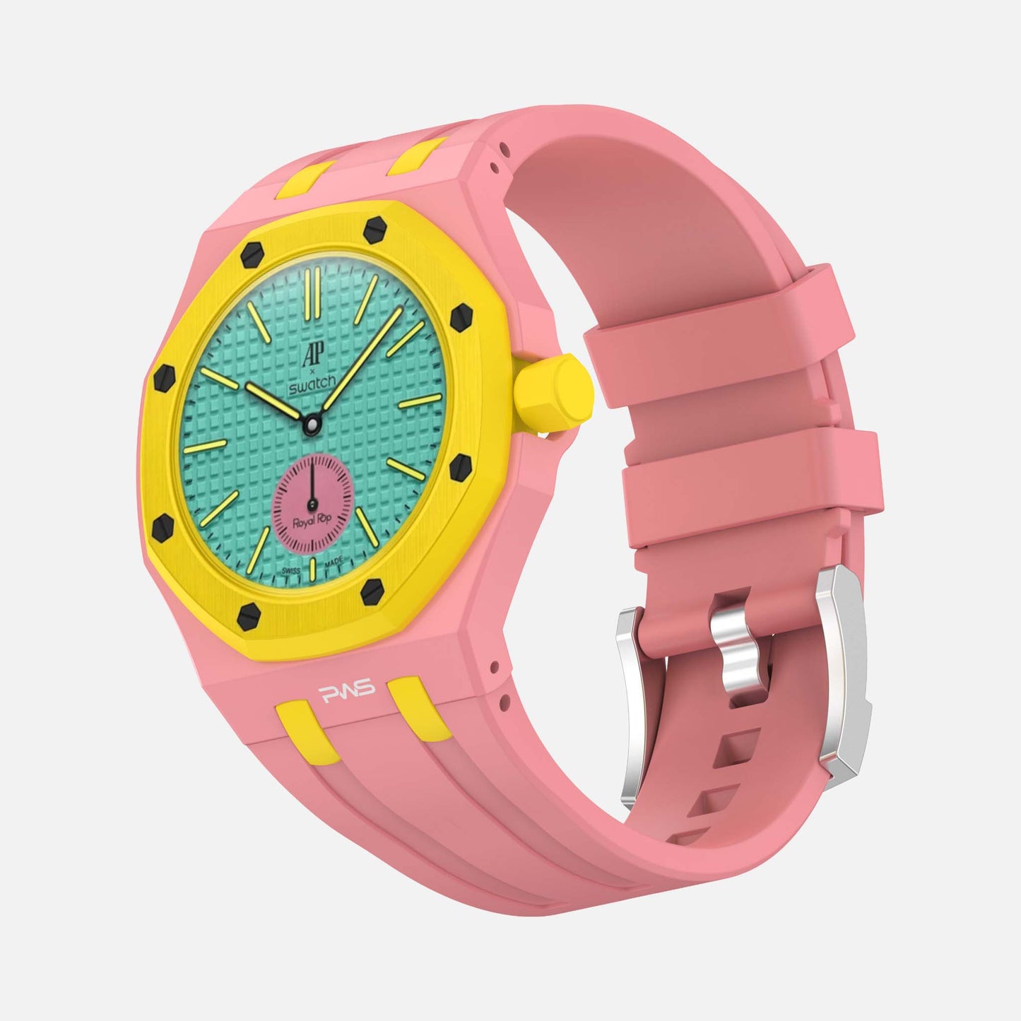 Horizontal Strap Easy - Royal Pop Swatch Armband
