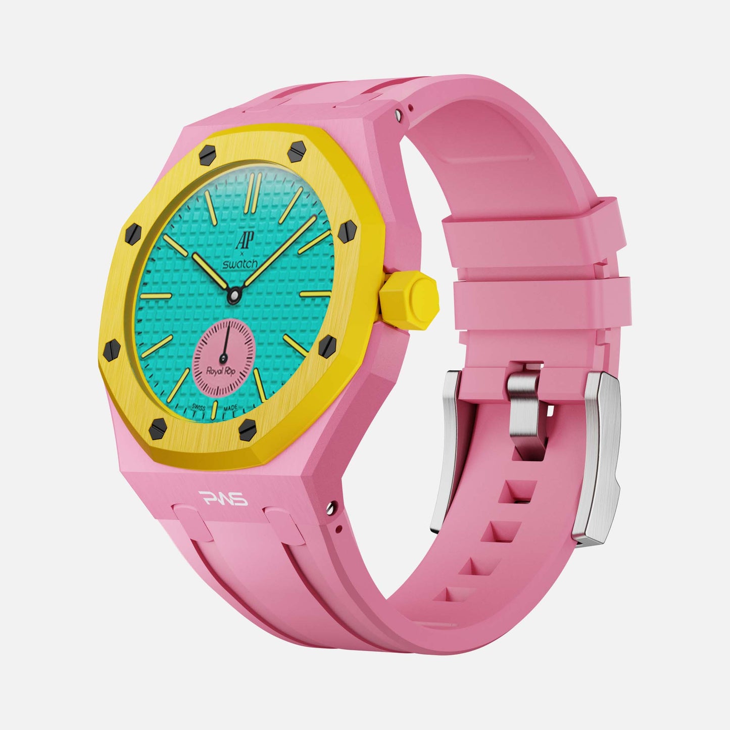 Horizontal Strap Sport - Royal Pop Swatch Armband