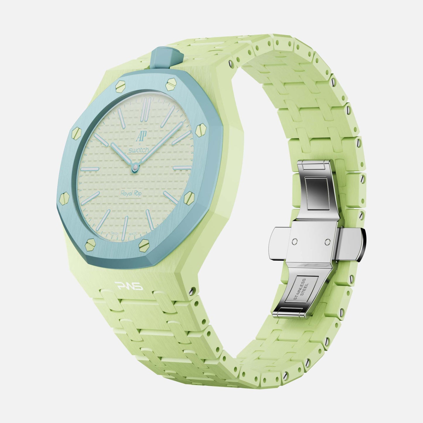 Vertical Strap Keramik - Royal Pop Swatch Armband