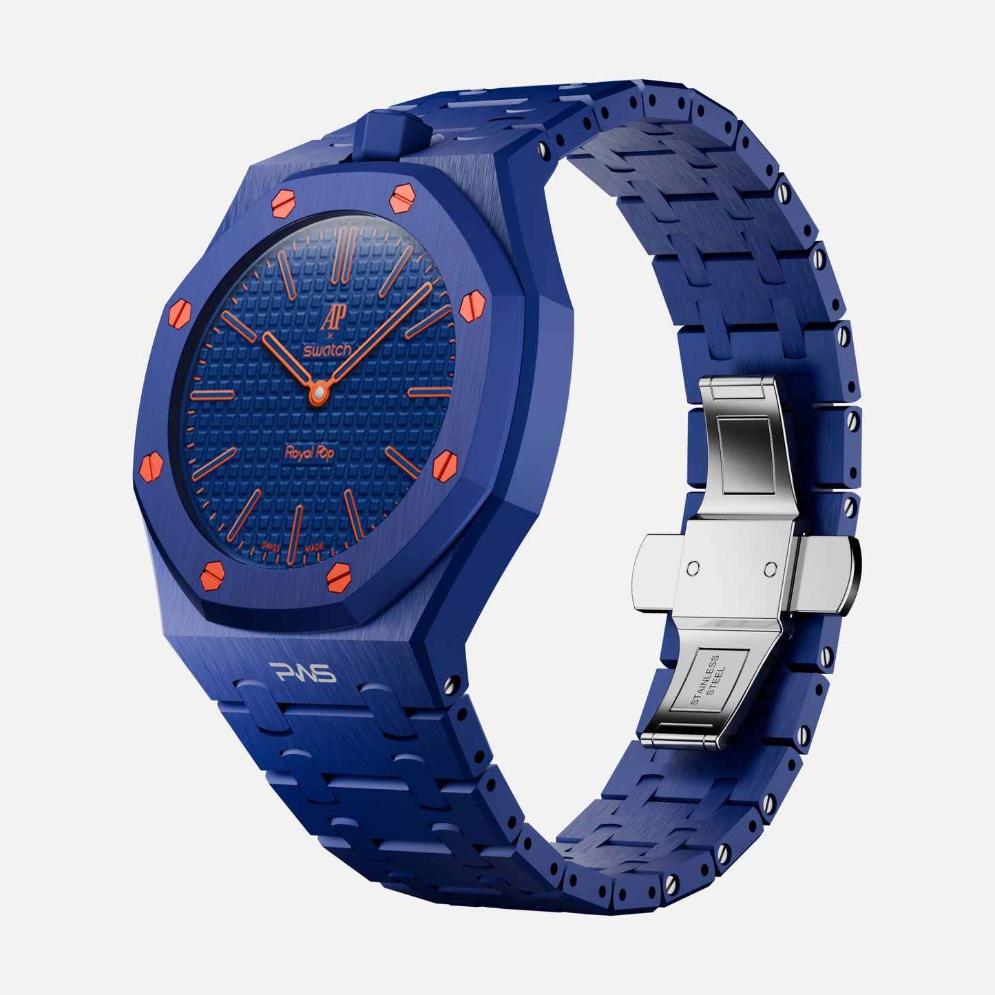 Vertical Strap Keramik - Royal Pop Swatch Armband