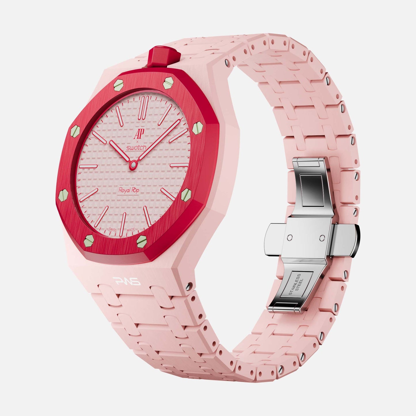 Vertical Strap Keramik - Royal Pop Swatch Armband